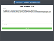 Tablet Screenshot of outlook.svmh.com